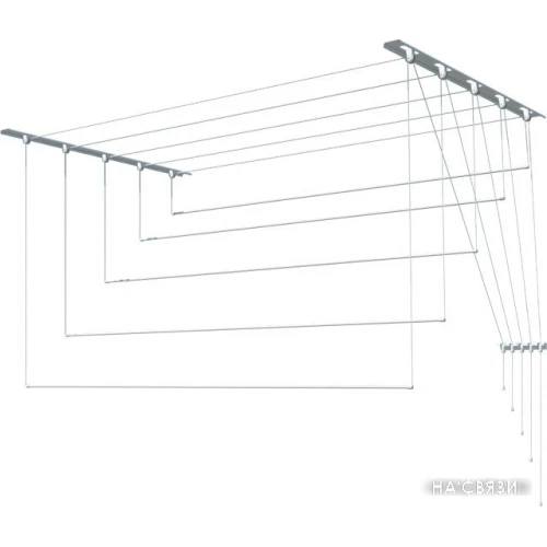Сушилка для белья Лиана потолочная, металл, 1,3 м (С-001)
