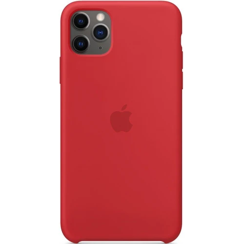 Накладка Apple iPhone 11 Pro Max Silicone Case, красный