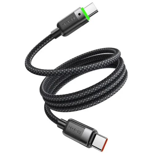 Кабель McDodo CA-2000 Magnetic Self-Winding 60W USB-C to USB-C 1.2m (черный)