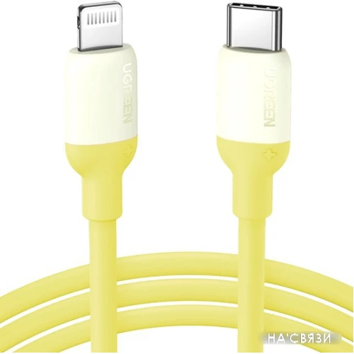 Кабель Ugreen US387 90226 USB Type-C - Lightning (1 м, желтый)