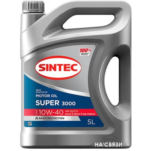 Моторное масло Sintec Super 3000 10W-40 SG/CD 5л