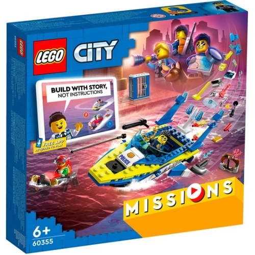 Конструктор LEGO City 60355 Детективные миссии водной полиции