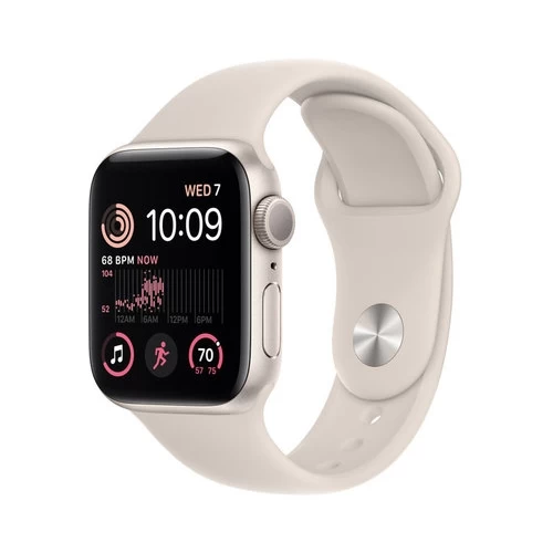 Умные часы Apple Watch SE 2 40 мм (алюминиевый корпус, звездный свет/звездный свет, спортивный силиконовый ремешок M/L) в интернет-магазине НА'СВЯЗИ