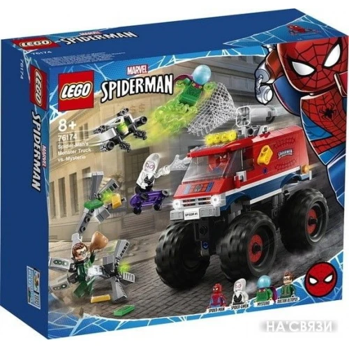 Конструктор LEGO Marvel Spiderman76174 Монстр-трак Человека-Паука против Мистери