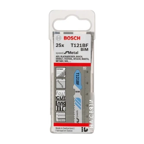 Набор пильных полотен Bosch T121BF 2608636703 (25 шт)