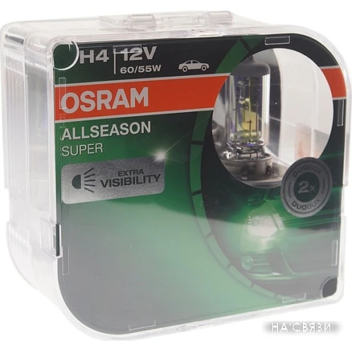 Галогенная лампа Osram H4 AllSeason Super 2шт