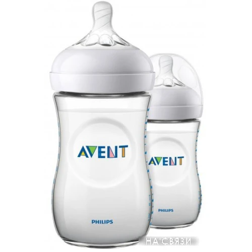 Набор бутылочек для кормления Philips Avent Natural SCF033/27 2 шт (260 мл)