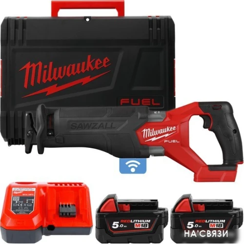 Сабельная пила Milwaukee Fuel M18 M18ONEFSZ-502X 4933478294 (с 2-мя АКБ, кейс)