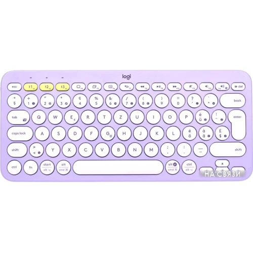 Клавиатура Logitech Multi-Device K380 Bluetooth 920-011166 (фиолетовый/белый, нет кириллицы) в интернет-магазине НА'СВЯЗИ