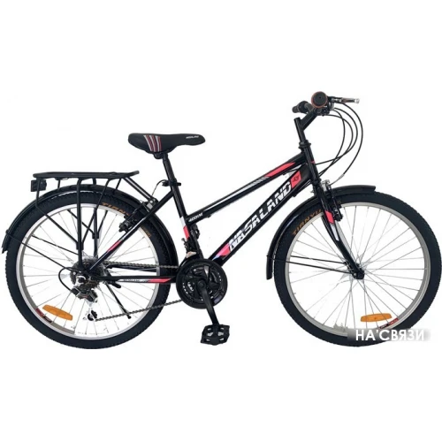 Велосипед Nasaland 4001M 24 р.15 2021 (черный/красный) в интернет-магазине НА'СВЯЗИ