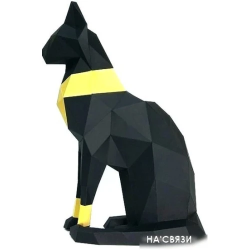 PaperCraft Живая бумага Кошка Бастет (черный)