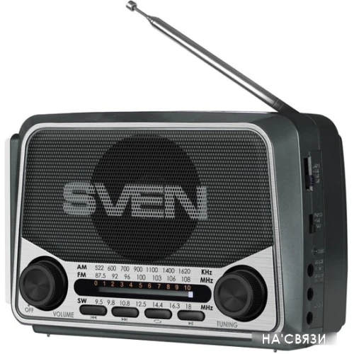 Радиоприемник SVEN SRP-525 (черный) в интернет-магазине НА'СВЯЗИ