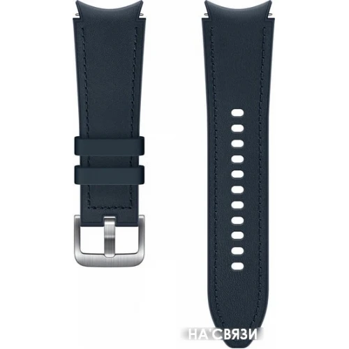 Ремешок Samsung Hybrid Leather для Samsung Galaxy Watch4 (20 мм, S/M, синий)