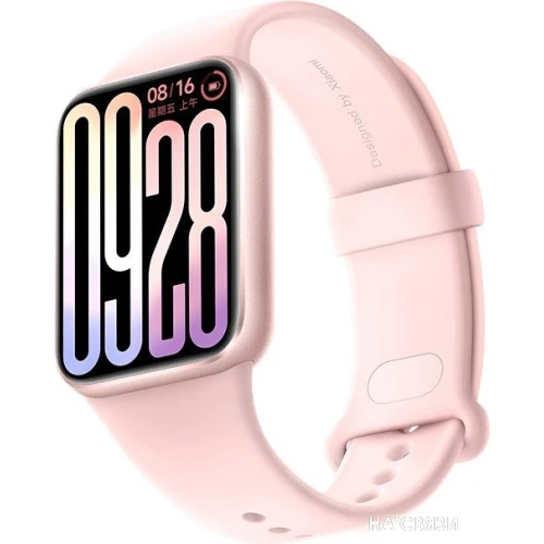 Фитнес-браслет Xiaomi Smart Band 9 Pro M2401B1 (розовый, с розовым силиконовым ремешком, международная версия)