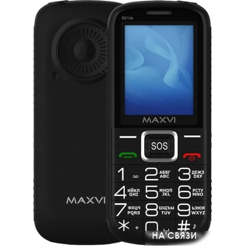 Мобильный телефон Maxvi B21ds (черный)