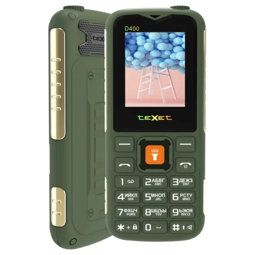 Кнопочный телефон TeXet TM-D400 (зеленый) в интернет-магазине НА'СВЯЗИ