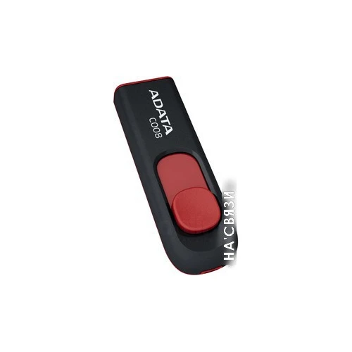 USB Flash A-Data C008 Black+Red 32 Гб (AC008-32G-RKD) в интернет-магазине НА'СВЯЗИ