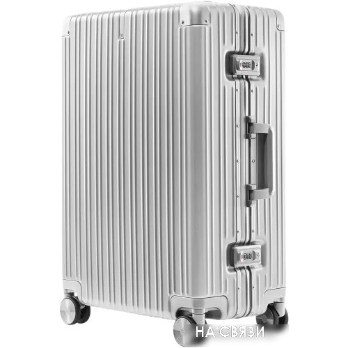 Чемодан-спиннер Ninetygo All-round Guard Luggage 26" (серебристый)