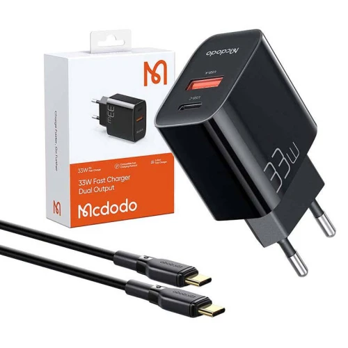 Зарядное устройство McDodo CH-0922 1C+1A Fast Charger + C to C Cable 1.2m (черный)