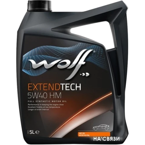 Моторное масло Wolf ExtendTech 5W-40 HM 5л