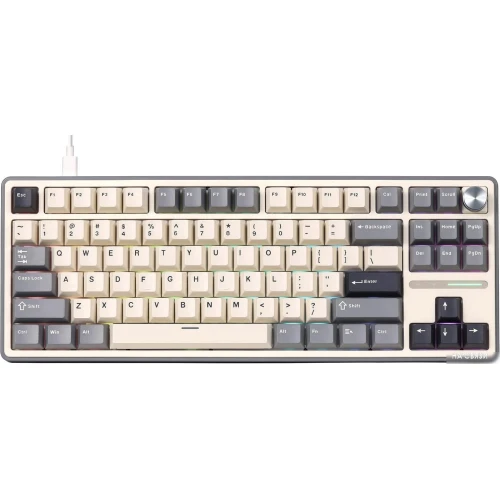 Клавиатура Royal Kludge R87 Pro RGB Half Grey (RK Creamy)