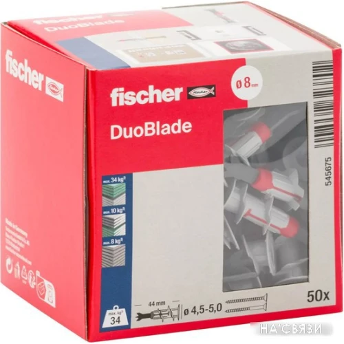 Дюбель распорный Fischer Duoblade 545675 (50 шт)