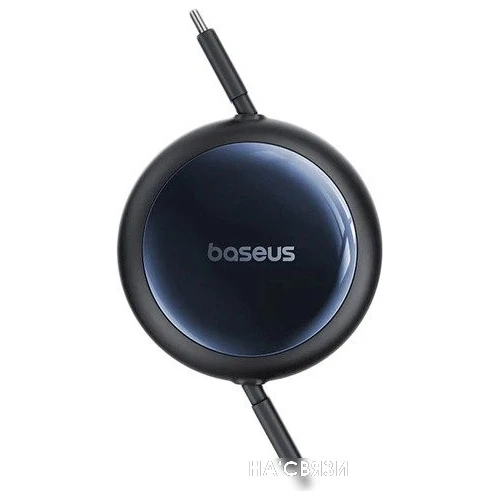 Кабель Baseus Nomos Retractable Retractable Cable USB Type-C - USB Type-C 100W (1.5 м, черный)