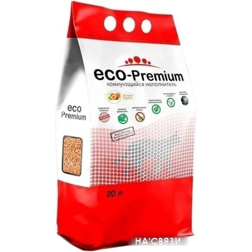 Наполнитель для туалета Eco-Premium с ароматом персика 20 л