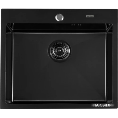 Кухонная мойка ARFEKA AF 600*505 Black PVD Nano