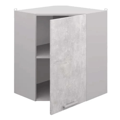 Шкаф навесной угловой СпадарДрэва COMBI ВШУ (серый бетон)