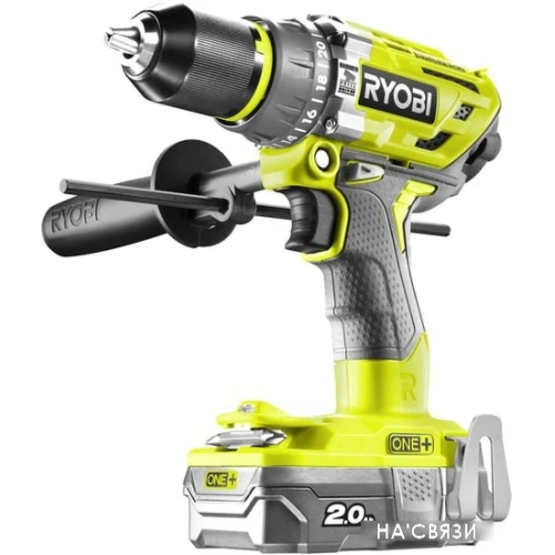 Дрель-шуруповерт Ryobi R18PD7-220B 5133004295 (с 2-мя АКБ, кейс)