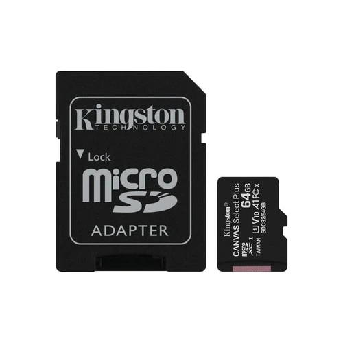 Карта памяти Kingston Canvas Select Plus microSDXC 64GB (с адаптером)