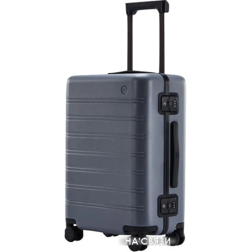 Чемодан-спиннер Ninetygo Manhattan Frame Luggage 20" (cветло-серый)