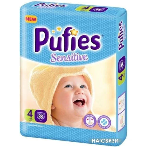 Подгузники Pufies Sensitive Giga 4 Maxi (88 шт)