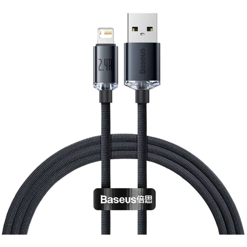 Кабель Baseus CAJY000101 USB Type-A - Lightning (1 м, черный)