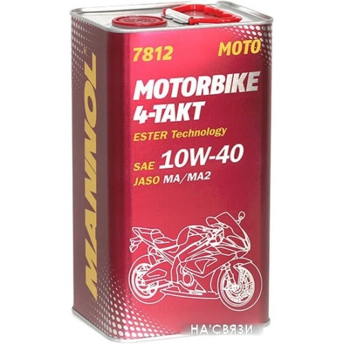 Моторное масло Mannol Motorbike 4-Takt 10W-40 4л