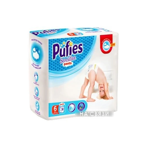 Трусики-подгузники Pufies Sensitive Extra Large 6 (38 шт)