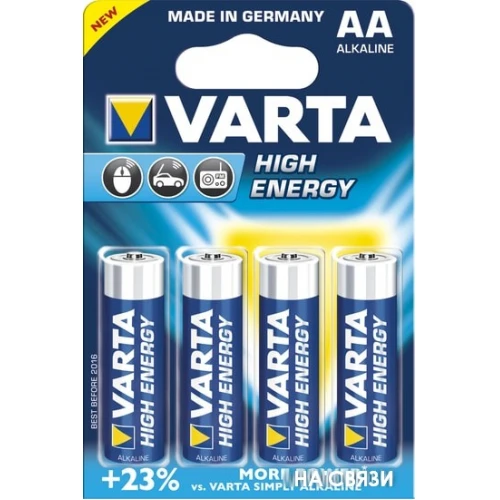 Батарейки Varta High Energy AA 4 шт.