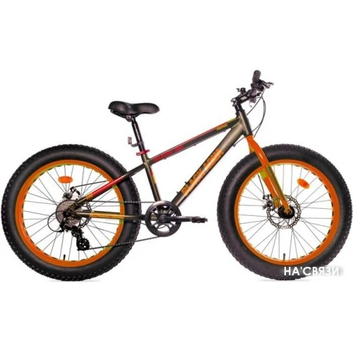 Велосипед Black Aqua Fat 2421 D 2018 (коричневый/оранжевый) в интернет-магазине НА'СВЯЗИ