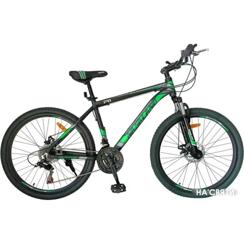 Велосипед Nasaland R1 26 р.18 2021 (черный/зеленый) в интернет-магазине НА'СВЯЗИ