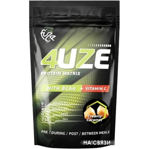 Протеин Pureprotein Fuze 4uze + BCAA (750г, сливочная карамель)