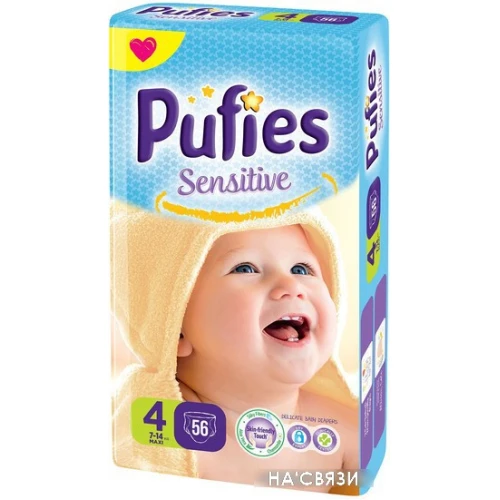 Подгузники Pufies Sensitive Maxi 4 (56 шт)