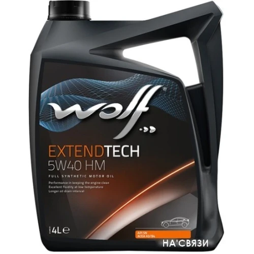 Моторное масло Wolf ExtendTech 5W-40 HM 4л