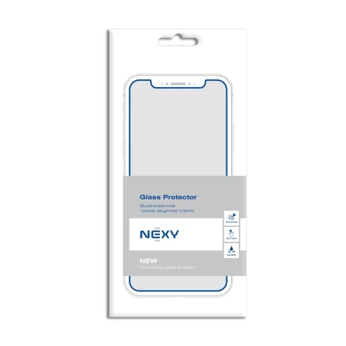 Стекло Nexy Samsung Galaxy M22 Full Glue, черный