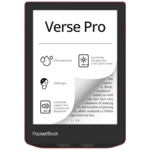 Электронная книга PocketBook A4 634 Verse Pro (страстно-красный)