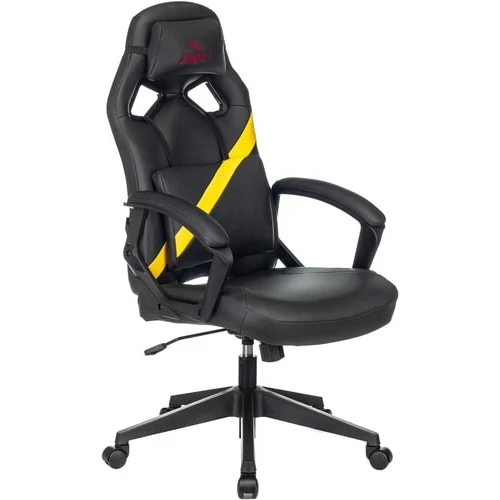 Кресло Бюрократ Zombie Driver (черный/желтый) в интернет-магазине НА'СВЯЗИ