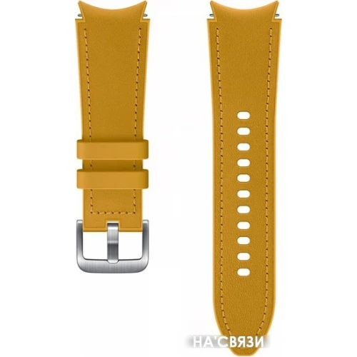 Ремешок Samsung Hybrid Leather для Samsung Galaxy Watch4 (20 мм, S/M, горчичный)