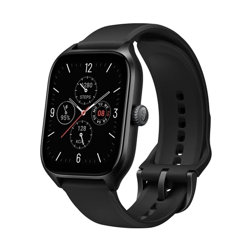 Умные часы Amazfit GTS 4 (черный, с черным ремешком из фторэластомера) в интернет-магазине НА'СВЯЗИ
