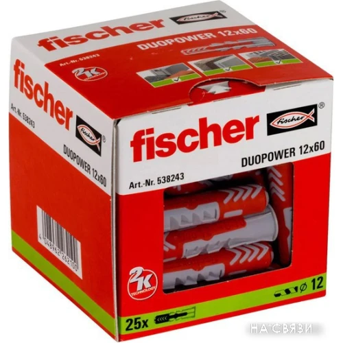 Дюбель универсальный Fischer DuoPower 12 x 60 538243 (25 шт)