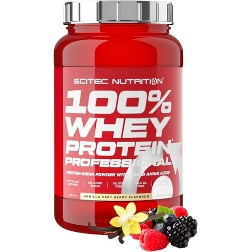 Протеин Scitec Nutrition 100% Whey Protein Professional (ваниль/ягода, 920 г)